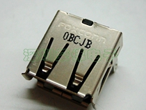 Imported FOXCONN Foxconn commonly used USB socket 4P 90 degree curved plug positioning pin USB-A female seat