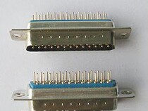 DP-25 needle hole DB25 male and female seat 180 degree straight needle welded plate type 25 pin socket