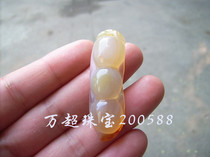 Ice Chalcedony Fudou Jade Bean Pendant Lianzhong Sanyuan Wan Chao Jewelry 200588