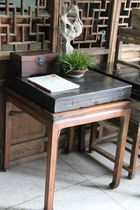 Qing Dynasty Guangxu Imperial Kiln Gold brick fully preserved tea table excellent antique antique antique collection first-class