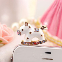 Trojan dust plug small horse metal protection plug 3 5MM round hole headphone plug flat computer headphone hole protective plug