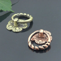 German Hongying pendant handle red bronze handle single hole drawer handle antique cabinet door shoe cabinet handle
