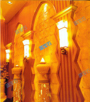 Sandstone background wall High-end TV background wall Culture stone Decorative board Melaleuca board Wall brick Sandstone brick