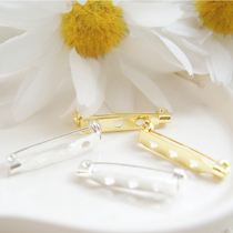 Qianying wool felt poke music material bag DIY handmade brass paste safety pin brooch accessories