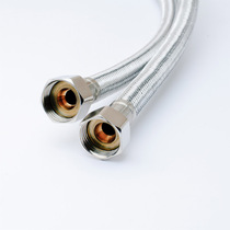 Shalinda bathroom accessories stainless steel wire braided double head high pressure inlet pipe toilet water heater hose