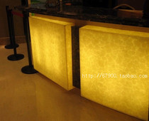 Pervious to light stone Pervious to light board TV background wall Hotel KTV ceiling decorative board Artificial stone snowflake board Pervious to light board