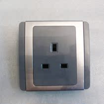 Schneider Qisheng E3000 metropolitan C-METRO series silver and gray 13A British square foot socket three-way plug