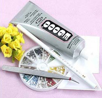 Mobile phone shell beauty glue set Point drill pen Triangle plate drill plate Niezi Putty Mobile phone shell diy material package