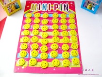 Smile service badge smiley face badge expression brooch smile face badge waiter smile badge 3cm