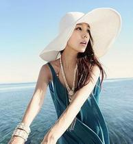 Anti-UV large cornice hat Womens hat Summer spring Korean version of the sunshade large cornice hat large edge hat straw hat can be shaped