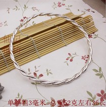 Fairy Silver Workshop Retro Handmade Set For 999 Pure Silver Necklace Lady Hemp Flower Pure Silver Necklace Silver Neck Ring Baby