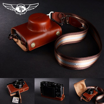 Taiwan TP original Fujifilm Fuji X20 leather camera bag X10 cow leather case protective cover bottom Hollow
