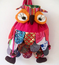 Special Yunnan tribe Yunnan ethnic bag small bag cartoon owl backpack children bag ten colors