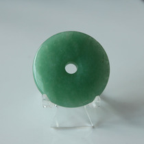 Water jade ice natural Dongling jade pendant green Dongling Jade safe buckle necklace sweater chain with hanging rope