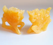 The god of fortune Gao Yongqiang teacher recommended boutique Topaz Kirin Town House lucky ornaments home accessories