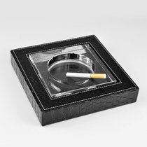 Meishang crystal fashion ashtray creative personality European leather ashtray office room gift