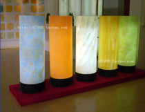 Auspicious home beauty Pervious to light stone Pervious to light board Alabaster marble chip Stripe plate Phoenix jade Pervious to light lighting