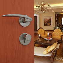 German Hongying Wire Drawing Silver Split Door Lock Super Good Hand Feel Room Door Lock Modern Door Lock Arc Indoor Door Lock