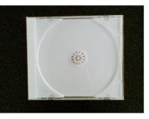 Thickened 09 white background transparent CD box square CD CD box DVD CD box single disc pack