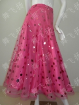 Dance fly Jans new sequin large swing nepotism dress Morden dance lady Summer practice half-body dance dress KD006