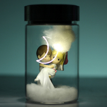 Hold the brides birthday gift Creative gift Birthday gift sunshine jar to send friends Tanabata Valentines Day