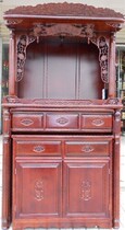 Xiamen Buddha cabinet 81 pull cabinet Buddhist niche set Cabinet for table to stand cabinet carved antique solid wood