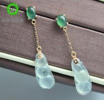 (Xingjia Workshop) gourd earring personality custom kgold inlay 100858