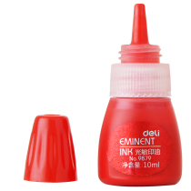 Dei 9879 photosensitive ink stamp seal engraving seal table special ink oil 10ml Ink ink Red