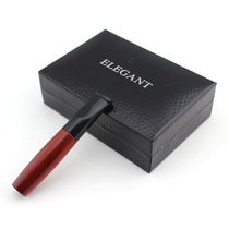 Mahogany smooth core filter cigarette holder 9mm activated carbon filter solid wood cigarette holder buy gift box