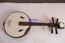 Factory direct sale premium floral headdress imitation mahogany copper small Ruan send paddles soft bag