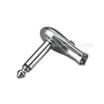 6 35MM plug 6 5 male head wiring 90 degrees right angle elbow single track big two-core sound adapter