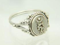 Tang Mizuo Zhenwen Zongzong Qusong Sanskrit Jewelry Sitan Sanskrit Seed Words Do not Mingwang Ring