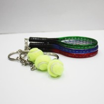 Creative exquisite pendant simulation mobile phone chain small jewelry tennis racket keychain key ring member commemorative award gift