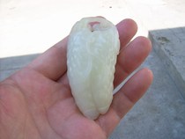 Hetian jade green white jade play pieces pendant bitter gourd jewelry 200588