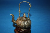 (Boutique antique pot) 60 years old foreign trade 925 silver pot pot teapot eight fairy Ruyi lifting Liang antique pot