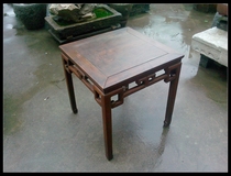 Qing Dynasty single-sided beech wood small tea table old furniture old mahogany table cypress table painting table tea table computer table and chairs etc.