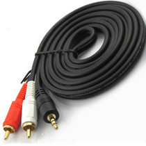 Audio line 3 5 turns 3 5mm 10% 2 double lotus head phone connected to computer DVD speaker sound line