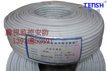 Surveillance video power supply integrated cable 100 meters lightning protection 75-3 2*0 5 engineering camera line