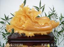 Special selection of high quality materials fine carving yellow jade cabbage gold hundred rich rich super jewelry 200588