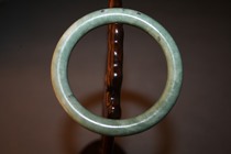 Old natural single jade bracelet old natural jade round bracelet single special price D1