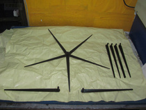 Five-star antenna radiating leaf five-star antenna five-claw antenna