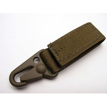 Single jian biao outdoor tactical secret service latch adhesive hook hook portable adhesive hook keychain Wolf Brown