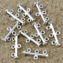 S925 sterling silver 3-ring connection accessories handmade DIY material necklace buckle chain buckle connection buckle