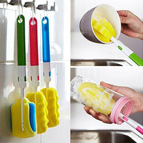 Sponge long handle cup brush with replacement head cleaning cup brush cup brush cleaning bottle brush decontamination cup brush