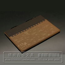 Recipe book menu A4 loose-leaf imitation ancient text ancient bronze upscale point dish This Japanese style Western food leather