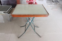 70 s folding old mahjong table (big Qi green leaf film and television props rental 100 yuan days)