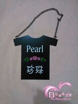 Wrought iron Billboard signboard clothing store signature creative fashion modern business break