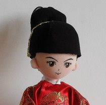 Treasure wood hand doll Ming Dynasty Prince Doll Ancient clothing doll to draw display