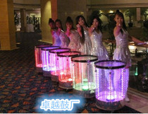 Special Price LED double lamp water drum sound control water drum transparent water drum flash drum laser drum