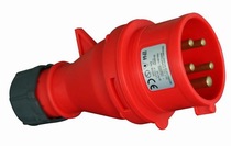 EN60309 industrial 5-core 380V aviation socket 16A-6H3pNE connector IP44 commutated male and female pairs